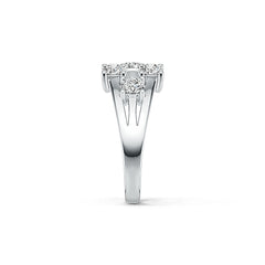 18K Gold Semi Mount Ring Setting Round RD 4x4mm DHJ