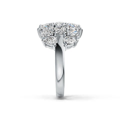 Platinum Semi Mount Ring Setting Oval OV 5X4mm PE 5X3mm PE 4X3mm DHJ