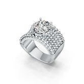 Sterling Silver Semi Mount Ring Setting Oval OV 12X10mm DHJ