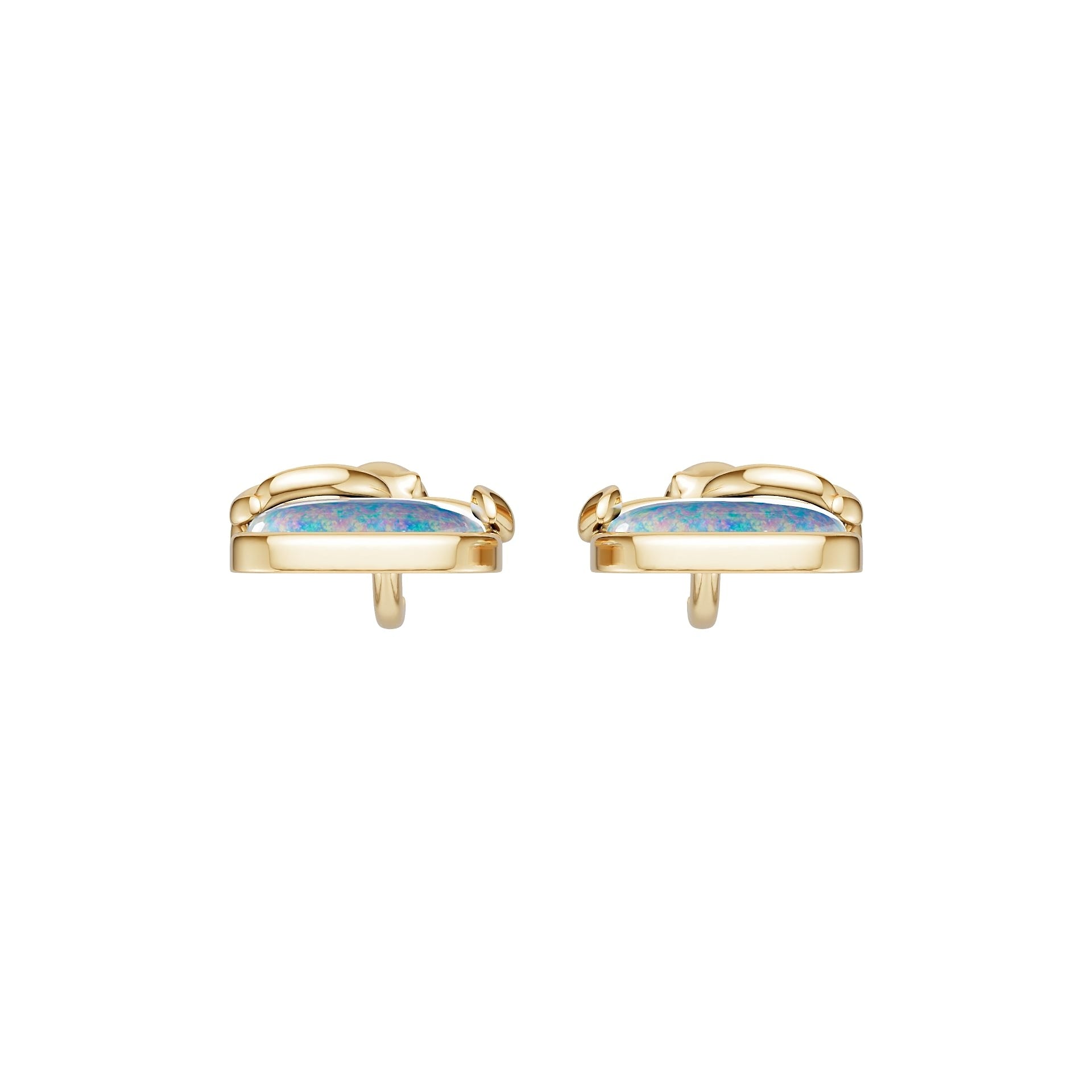 10K Gold Semi Mount Earrings Setting Round Ro 5x5mm Syz Jewelry