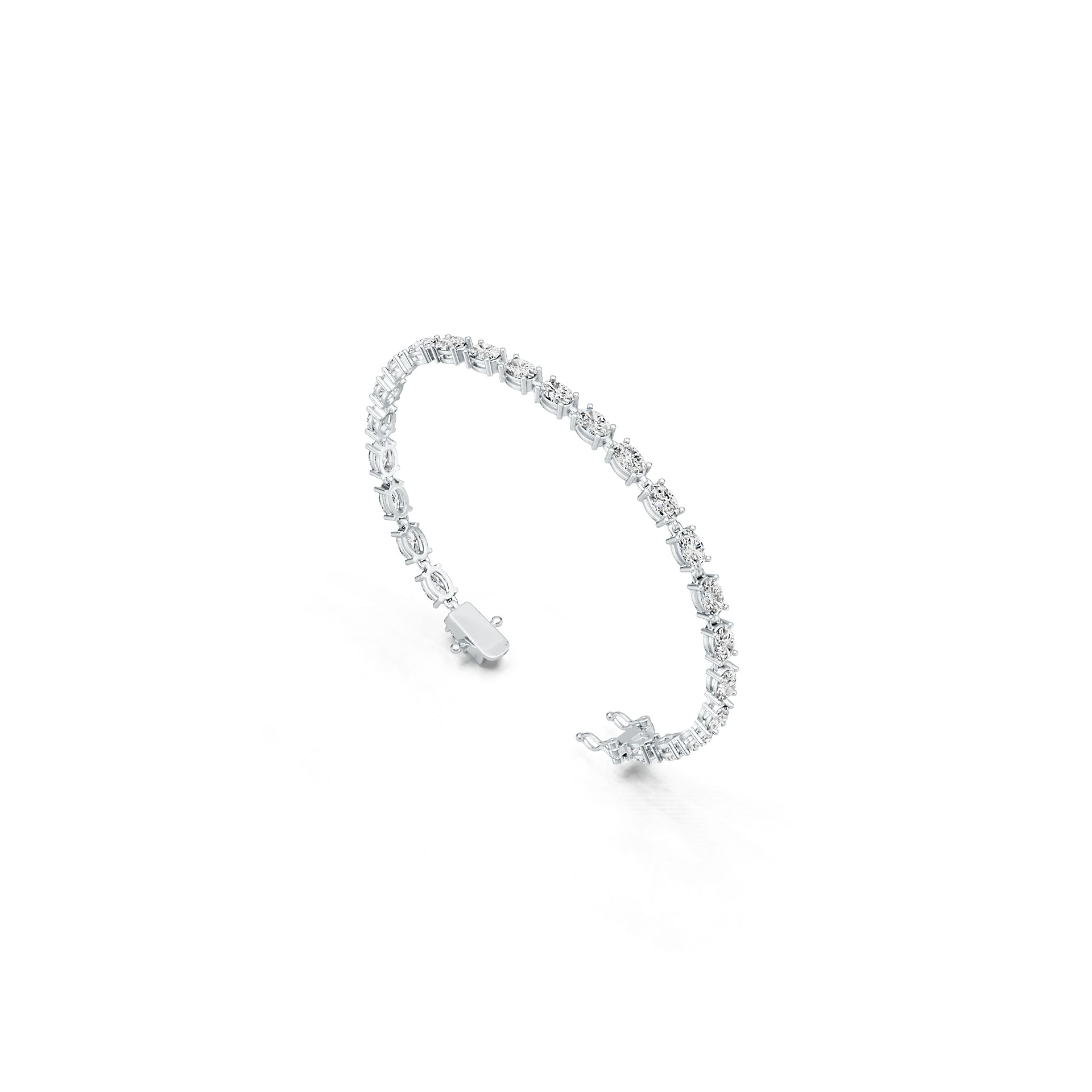 Sterling Silver Semi Mount Bracelet Setting Oval OV 6X4mm DHJ