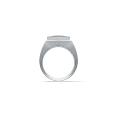 Sterling Silver Semi Mount Ring Setting Princess SQ 7x7mm Men's Ring Mounting Full Bezel Set Syzjewelry
