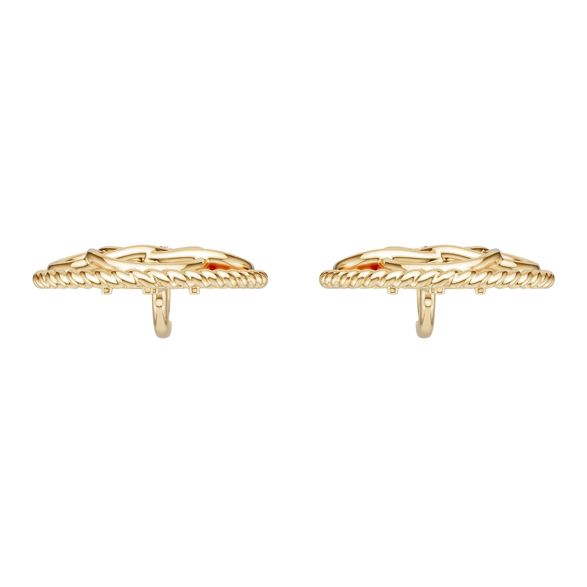 10K Gold Semi Mount Earrings Setting Round Ro 6x6mm Syz Jewelry