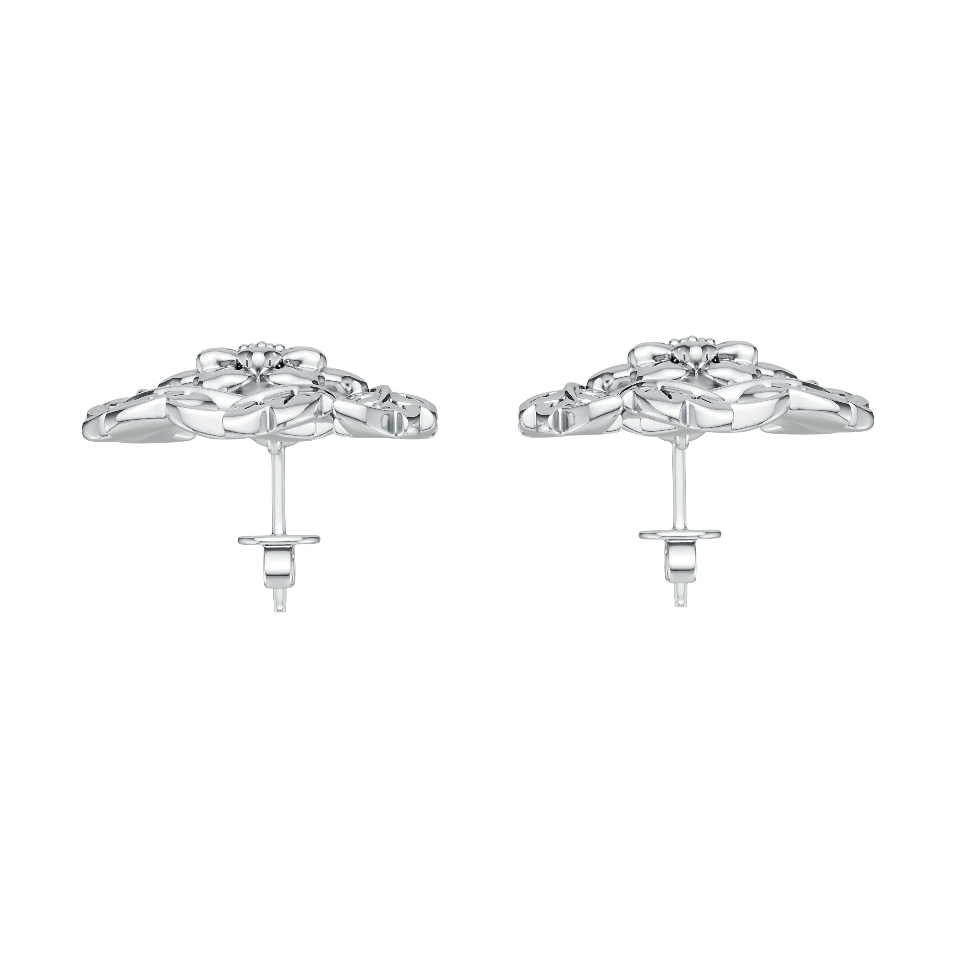 10K Gold Semi Mount Earrings Setting Round Ro Syz Jewelry