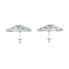 10K Gold Semi Mount Earrings Setting Round Ro Syz Jewelry