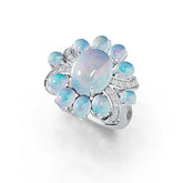 Sterling Silver Semi Mount Ring Setting Oval OV 10X8mm Cabochon DHJ