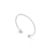 Sterling Silver Bracelet with White Topaz or Moissanite DHJ