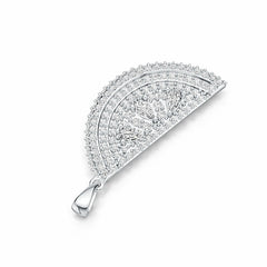 Sterling Silver Semi Mount Pendant Setting Pear PE 5X3mm DHJ