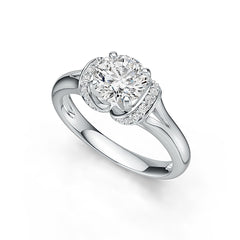 Sterling Silver Semi Mount Ring Setting Round RD 6.5x6.5mm Syzjewelry