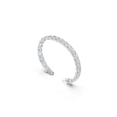 Sterling Silver Bracelet Semi Mount Setting Heart HT 8x8 Tennis Bracelet DHJ