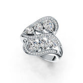 Sterling Silver Semi Mount Ring Setting Pear PE 7X5mm PE 6X4mm DHJ