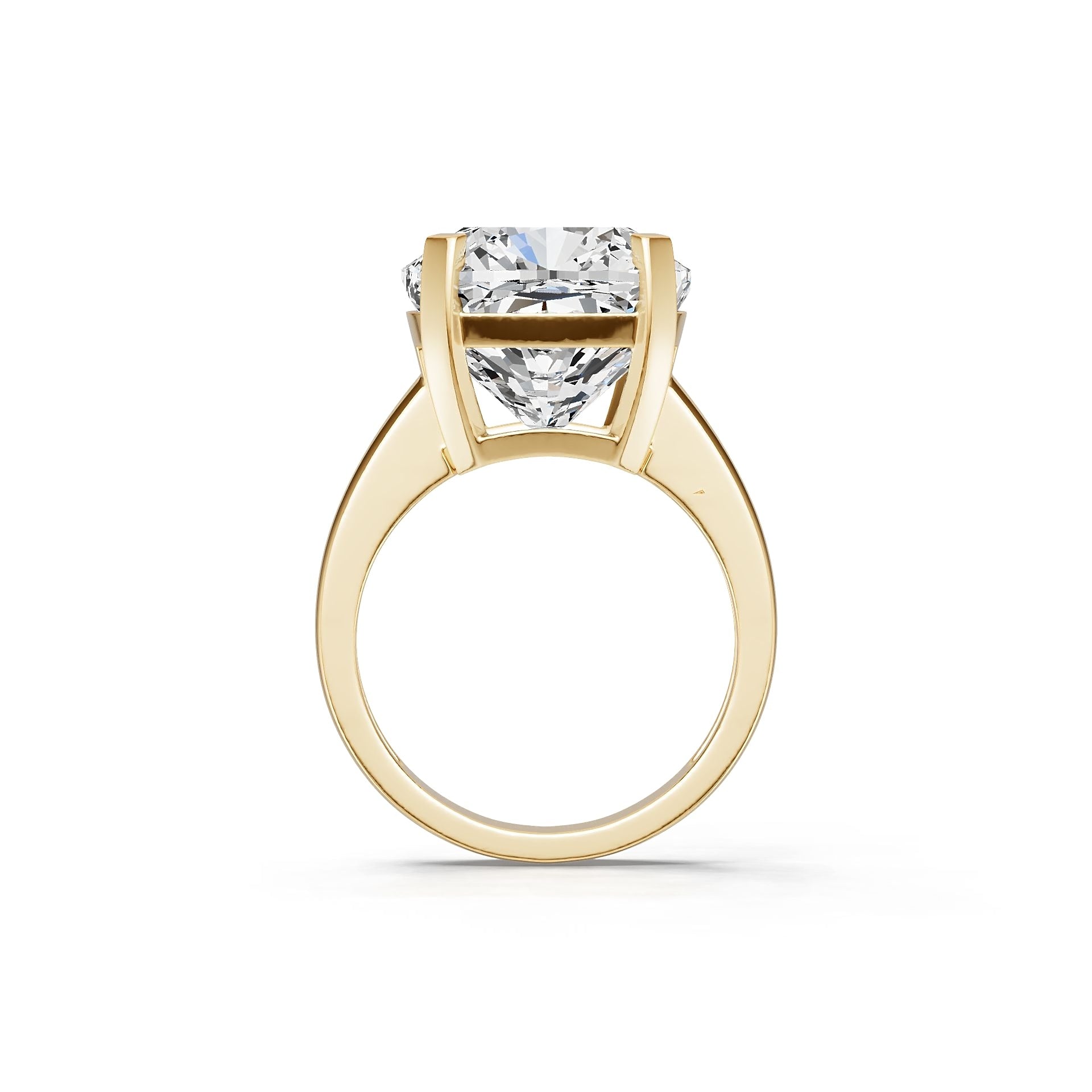 Platinum Semi Mount Ring Setting Cushion CU 12X12mm Syzjewelry