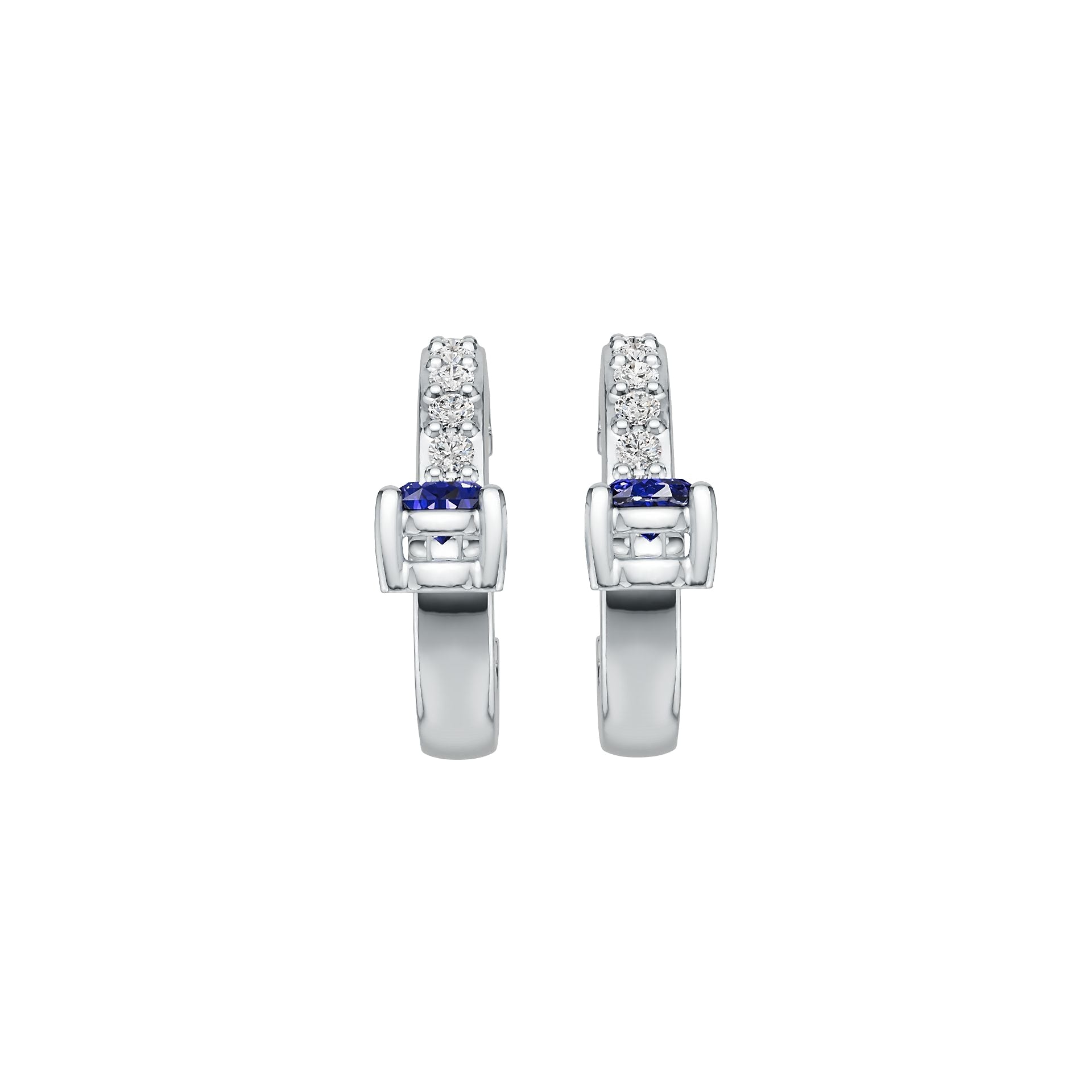 Sterling Silver Semi Mount Earrings Setting Round Rd DHJ