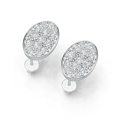 Sterling Silver Semi Mount Earrings Setting Round RD 3.5mm DHJ