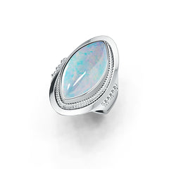 Sterling Silver Semi Mount Ring Setting Marquise MQ 21X10.5mm DHJ