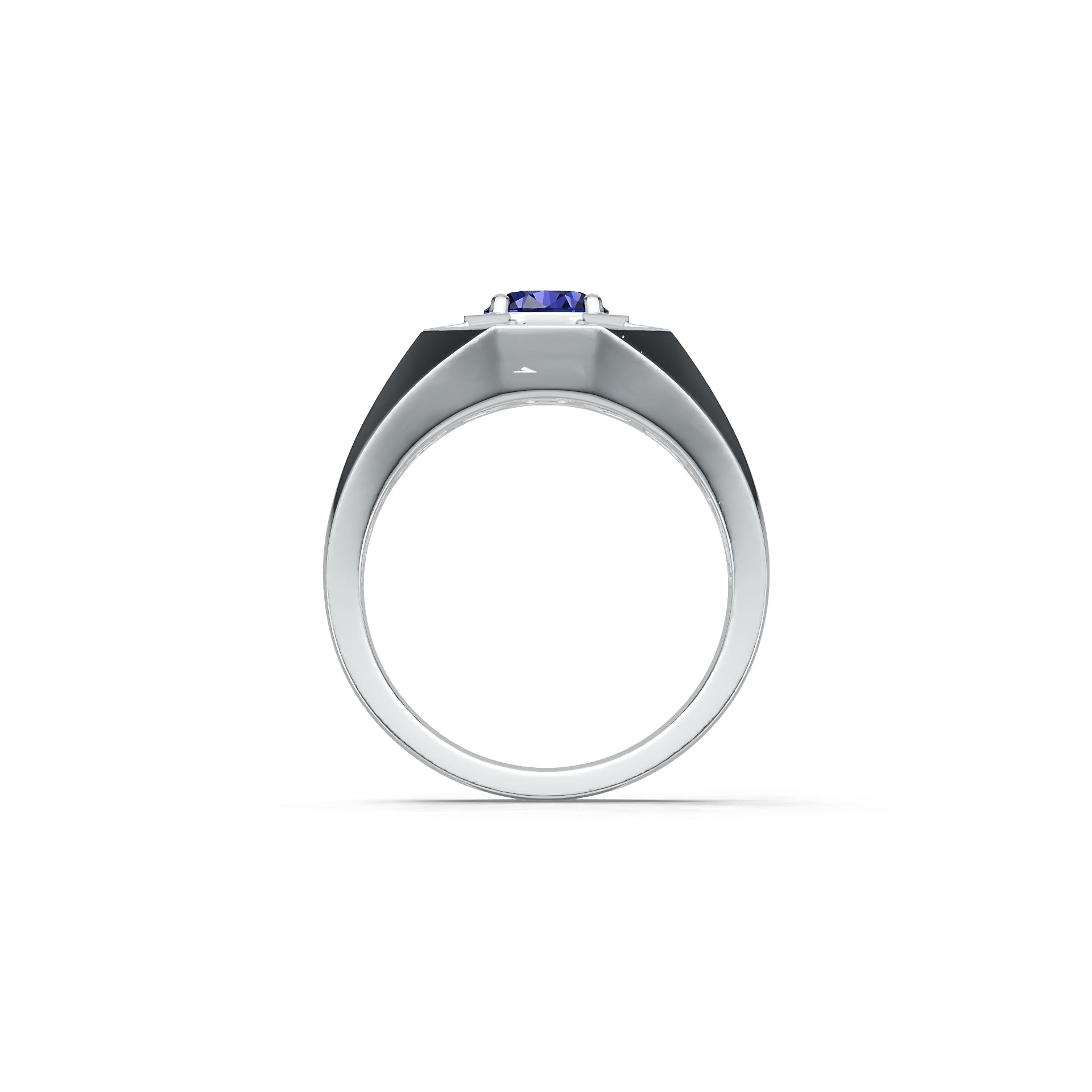 Sterling Silver Semi Mount Ring Setting Round RD 6x6mm Men's Ring Syzjewelry