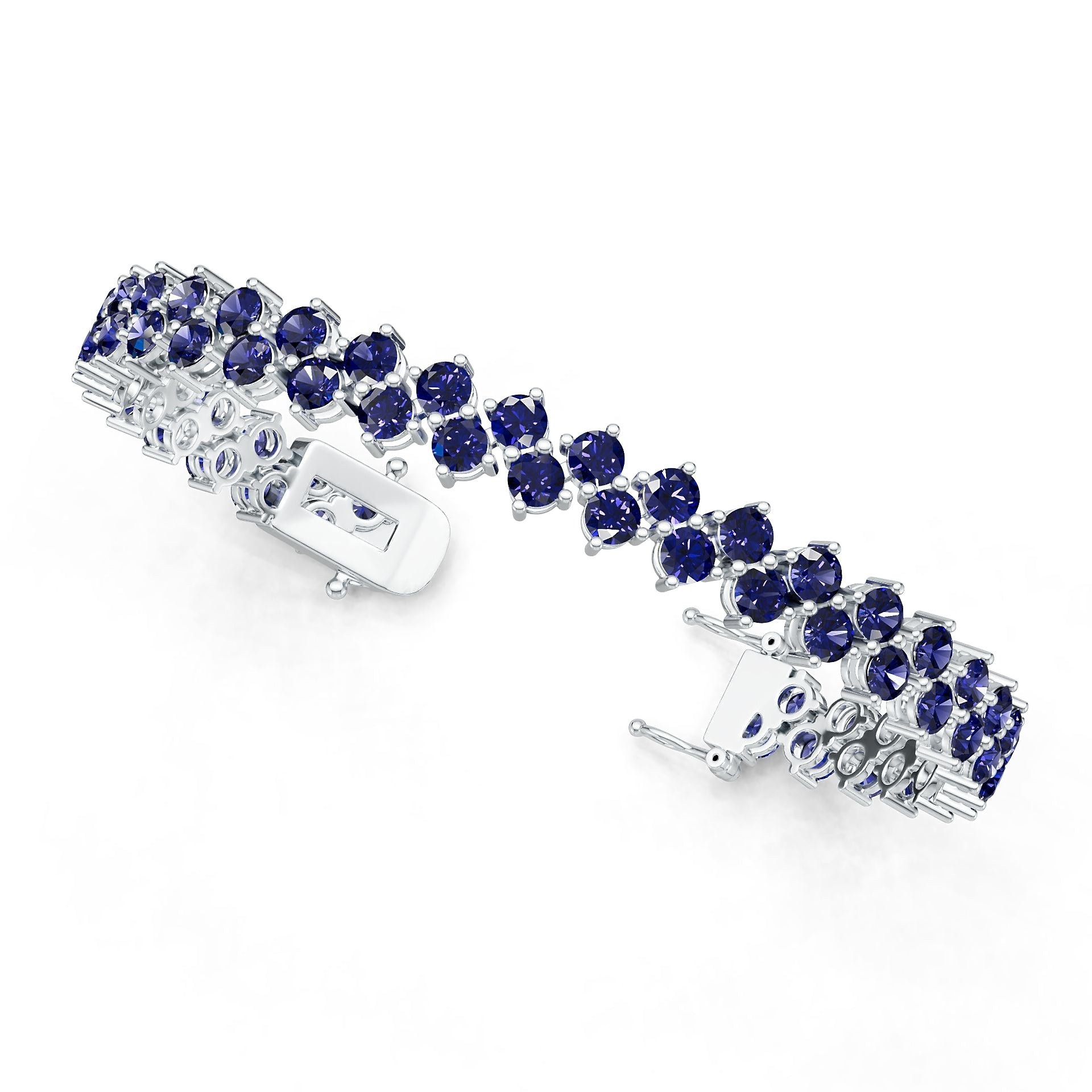 14K Gold Semi Mount Bracelet Setting Round Ro 4x4mm Syz Jewelry