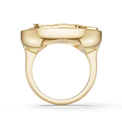 10K Gold Semi Mount Ring Setting Round Ro 23x23mm Syz Jewelry