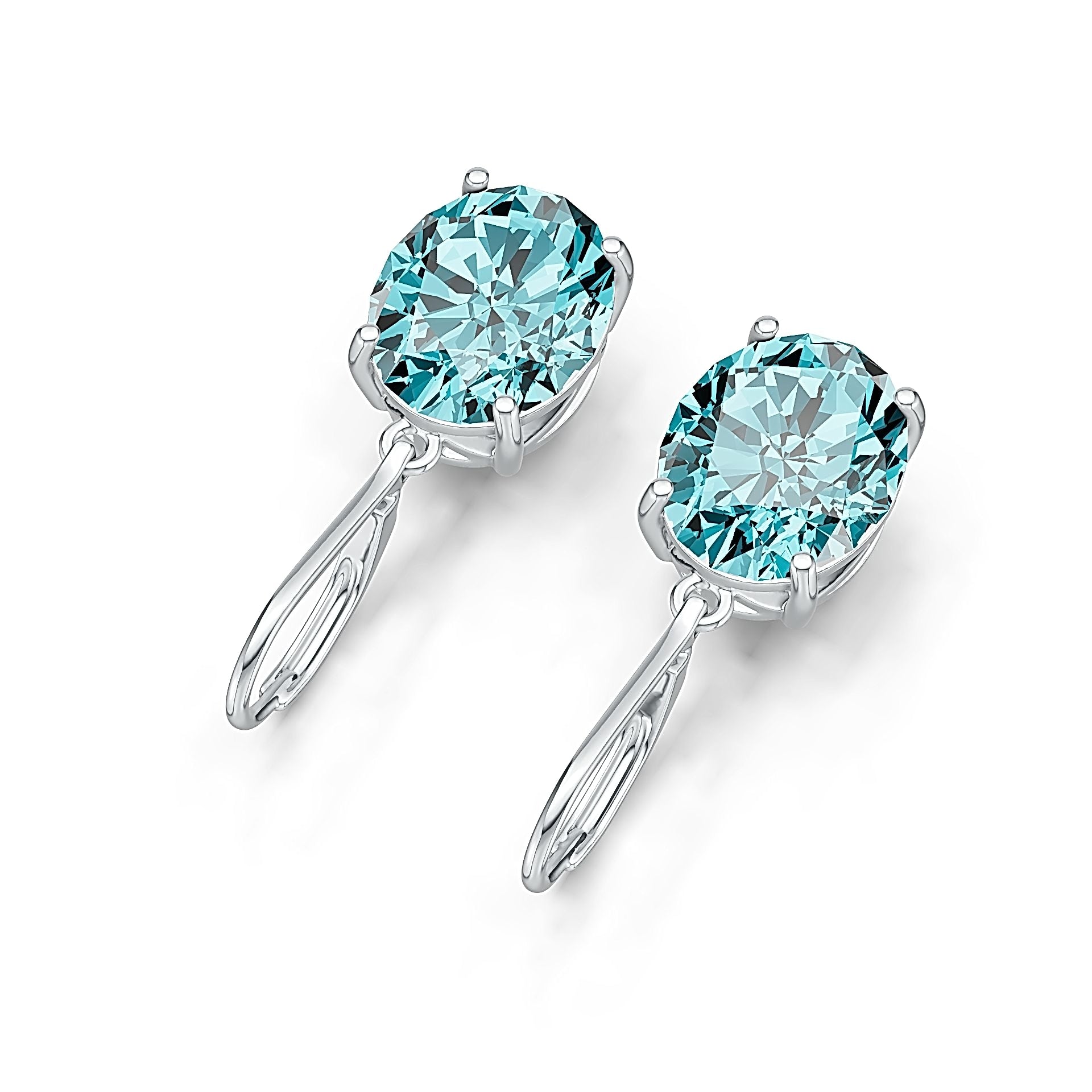 Sterling Silver Semi Mount Earrings Setting Oval OV 12X10mm DHJ