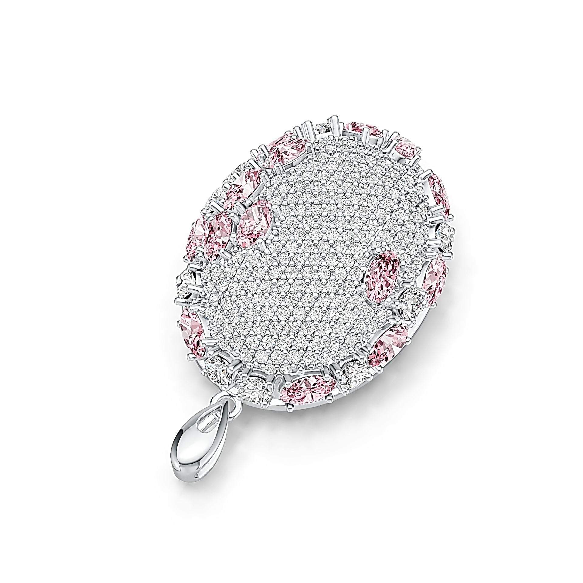 Sterling Silver Semi Mount Pendant Setting Oval OV 5X3mm DHJ