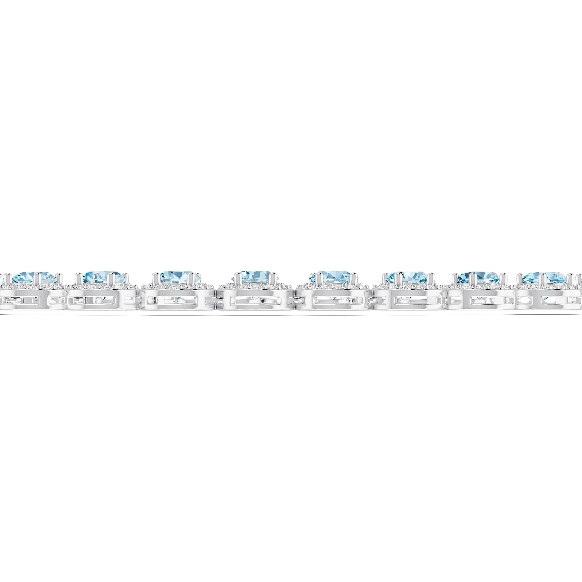 18K Gold Semi Mount Necklace Setting Round Ro 7x7mm Diamond Accent Syz Jewelry