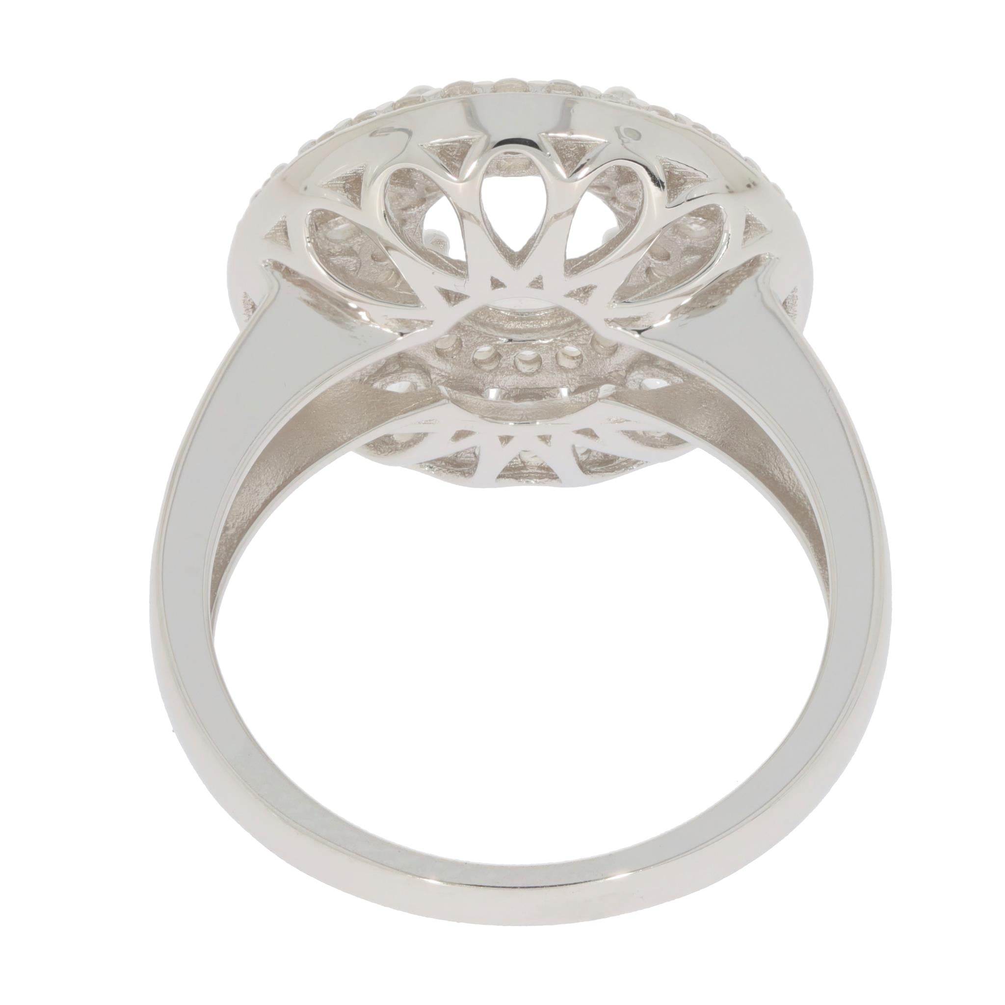 14K Gold Semi Mount Ring Setting Round RD 9X7mm Diamond Accent Syzjewelry