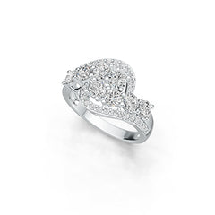 Sterling Silver Semi Mount Ring Setting Round RD 4x4mm DHJ