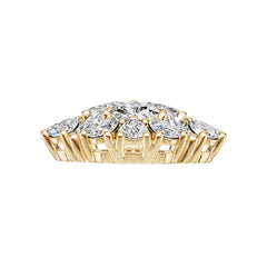 18K Gold Semi Mount Pendant Setting Trillion Tr 5x5mm Diamond Accent Syz Jewelry