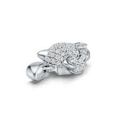 Sterling Silver Semi Mount Pendant Setting Round RD 1.5mm DHJ