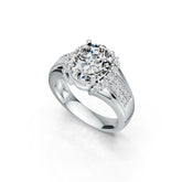 Sterling Silver Semi Mount Ring Setting Oval OV 10X8mm DHJ