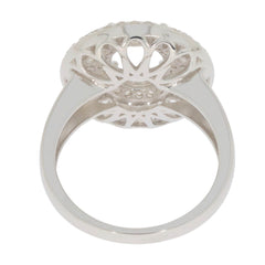 10K Gold Semi Mount Ring Setting Round RD 9X7mm Moissanite Accent Syzjewelry
