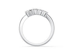 Sterling Silver Semi Mount Ring Setting Round RD 4x4mm DHJ