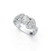 Sterling Silver Semi Mount Ring Setting Round RD 7x7mm DHJ