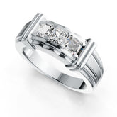 Sterling Silver Semi Mount Ring Setting Emerald OCT 4X4mm DHJ