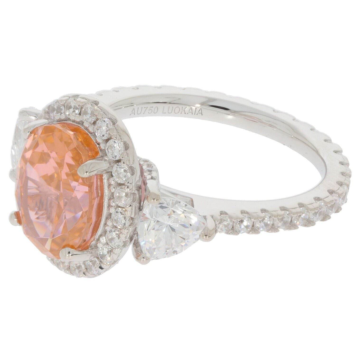 14K Gold Semi Mount Ring Setting Oval OV 10x7mm Diamond Accent Syzjewelry