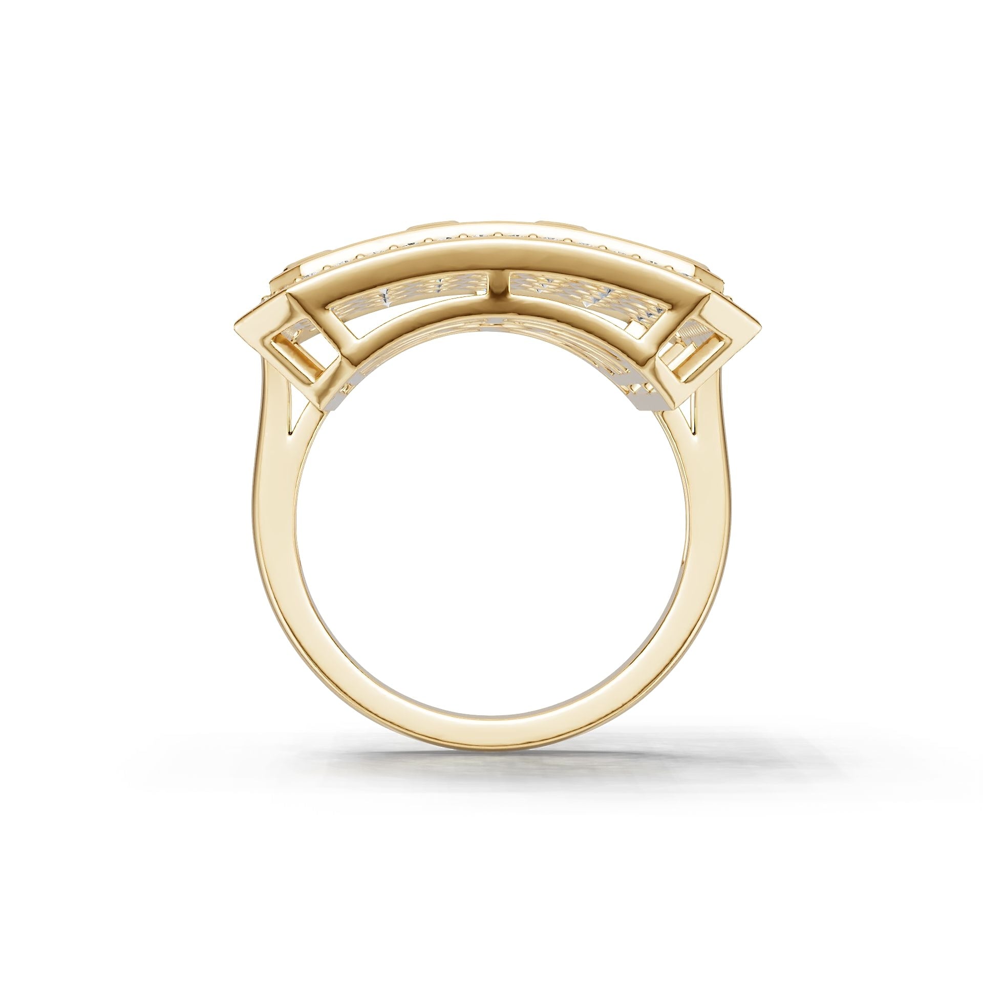 Sterling Silver Semi Mount Ring Setting Round RD Cluster Áæ§Èï∂mm DHJ