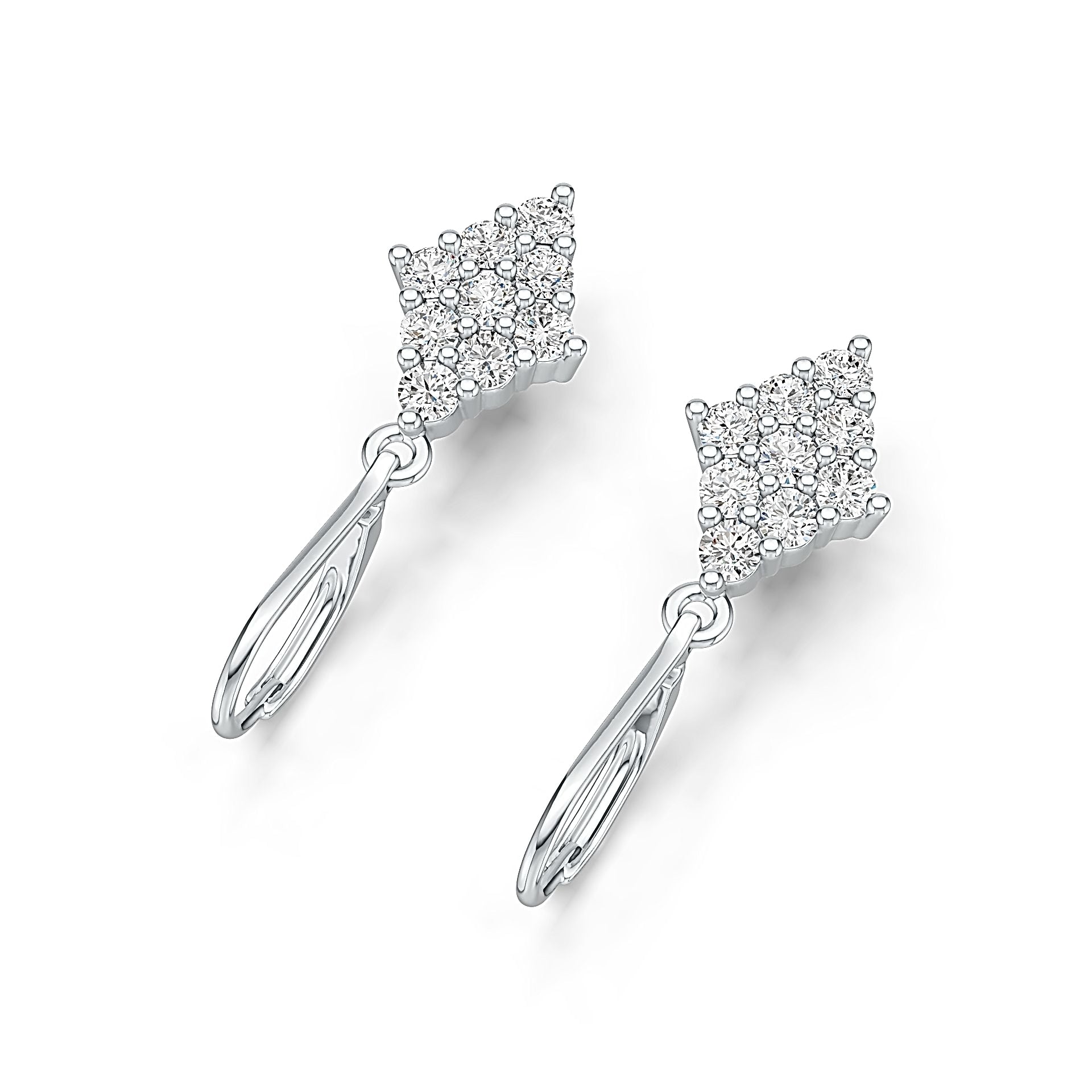 Sterling Silver Semi Mount Earrings Setting Round RD 2.5mm DHJ