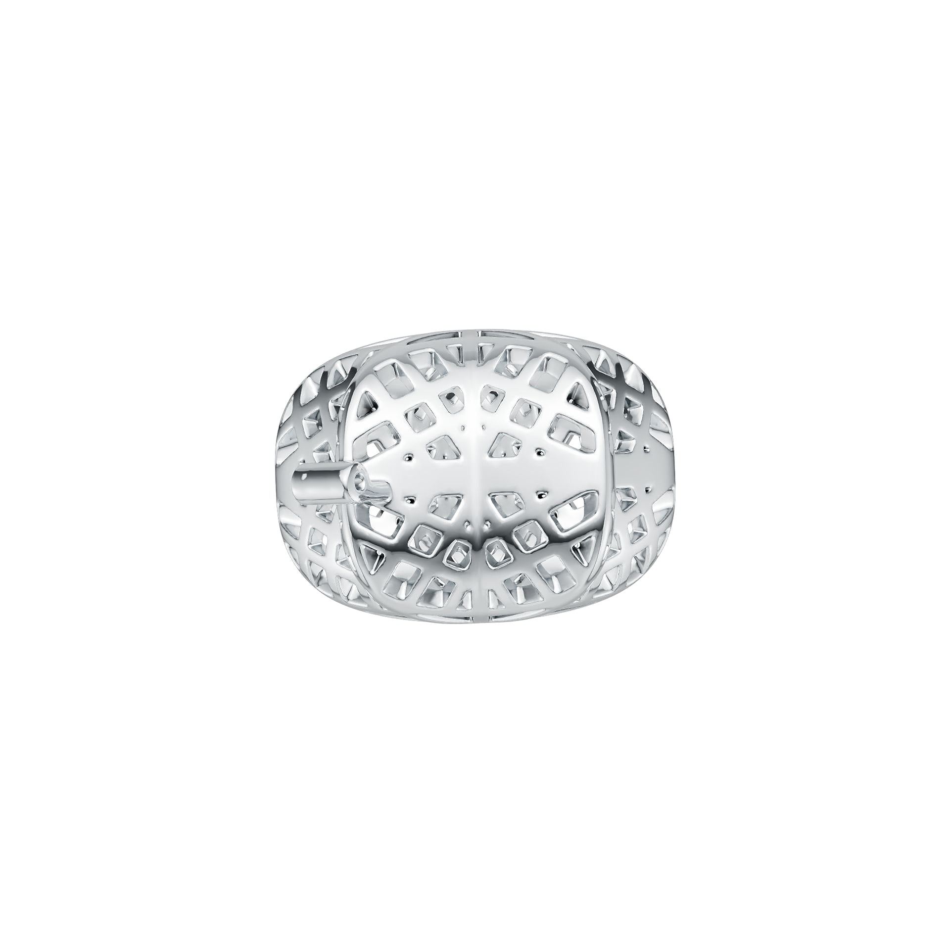 Platinum Semi Mount Pendant Setting Round Ro 6x6mm Syz Jewelry