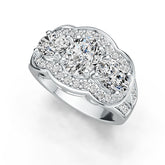 Sterling Silver Semi Mount Ring Setting Oval OV 8X6mm OV 7X5mm DHJ