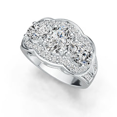 Sterling Silver Semi Mount Ring Setting Oval OV 8X6mm OV 7X5mm DHJ