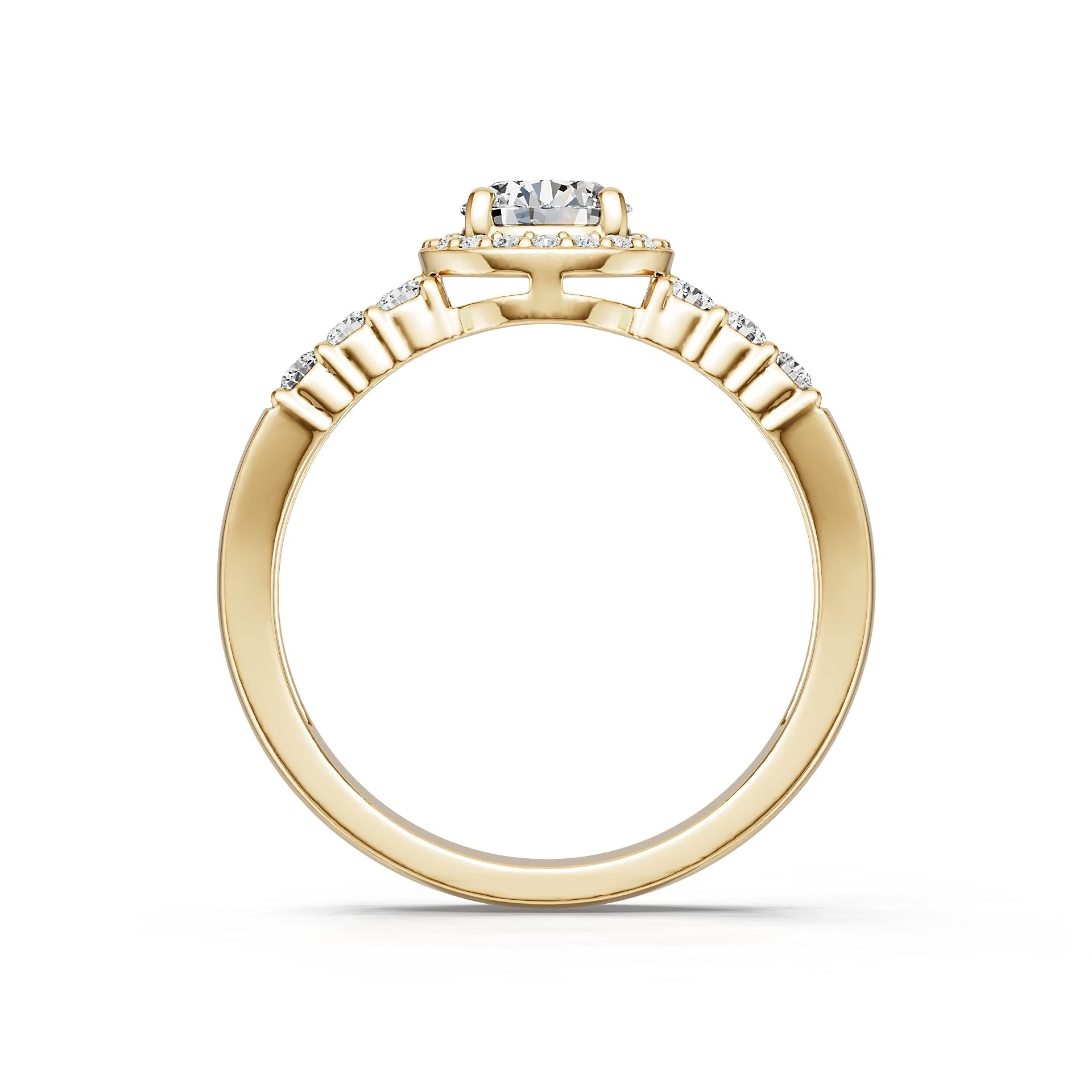 Platinum Semi Mount Ring Setting Round Ro 6x6mm Diamond Accent Syz Jewelry