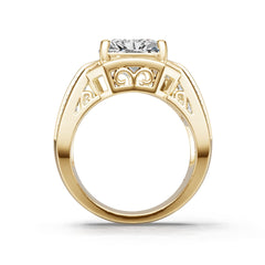 18K Gold Semi Mount Ring Setting Emerald Em 11x9mm Syz Jewelry