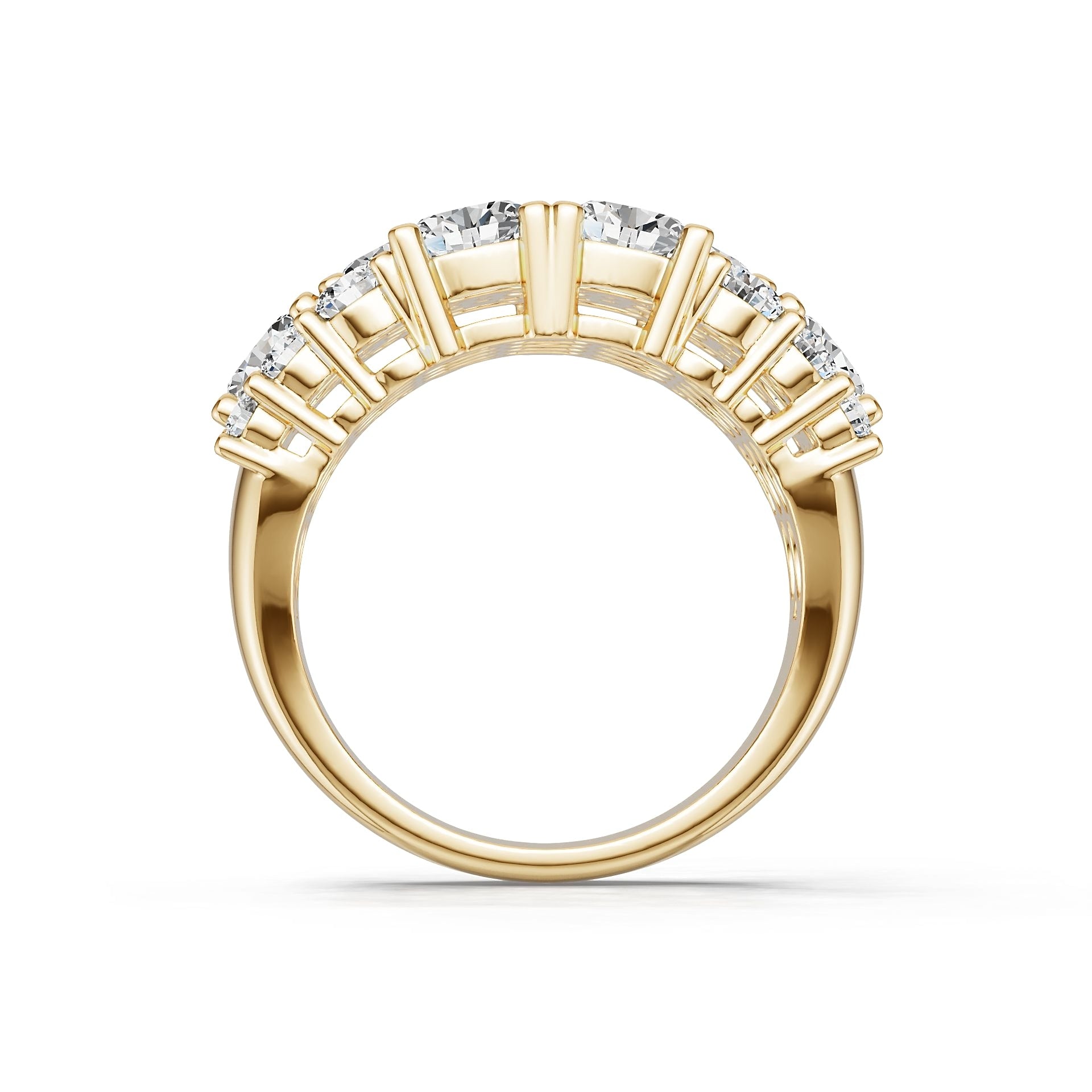 Platinum Semi Mount Ring Setting Oval Ov 5x4mm Diamond Accent Syz Jewelry