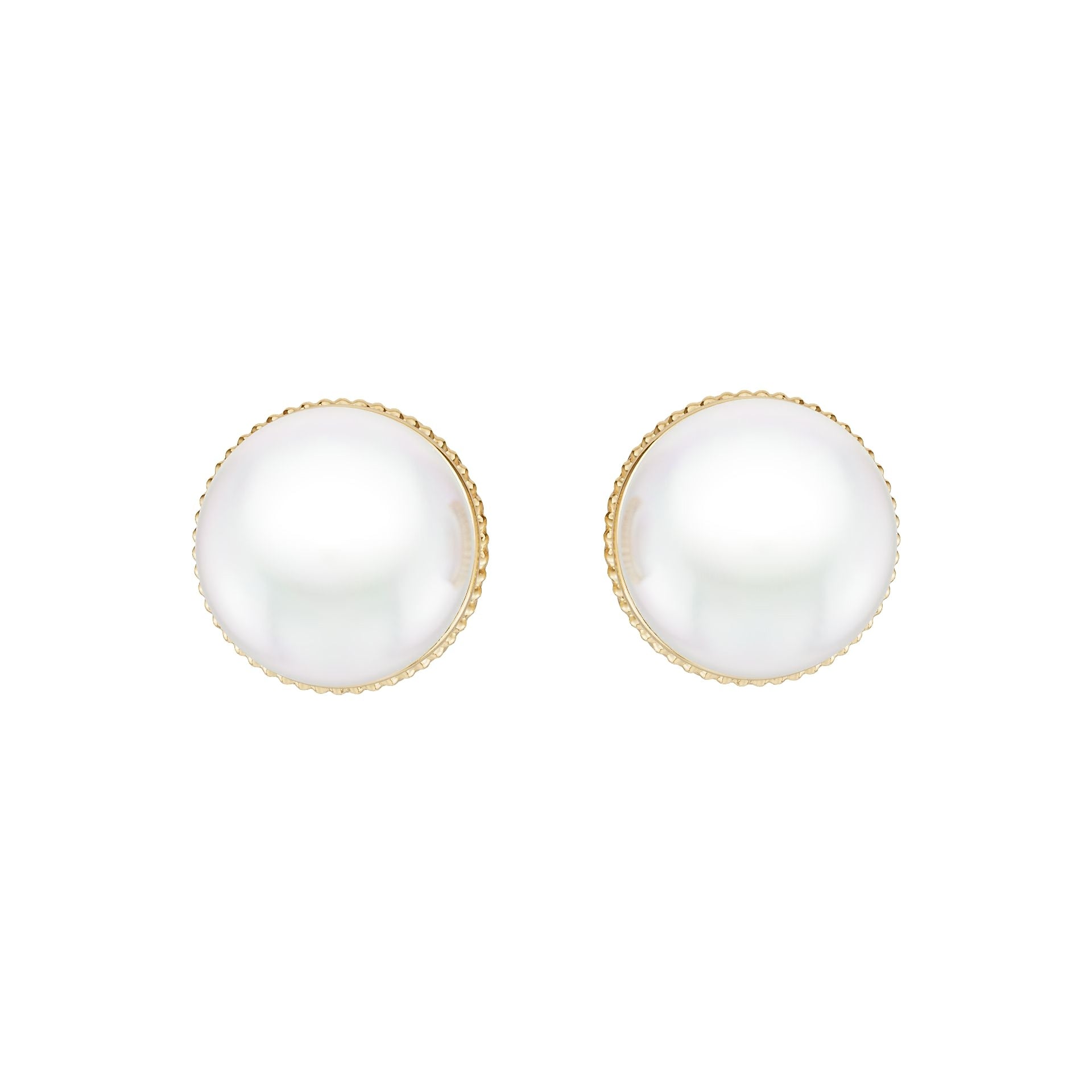 10K Gold Semi Mount Earrings Setting Round Ro 10x10mm Syz Jewelry