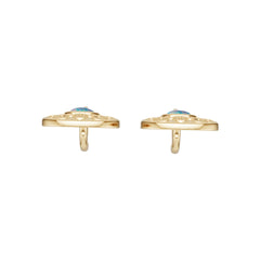 10K Gold Semi Mount Earrings Setting Round Ro 5x5mm Syz Jewelry