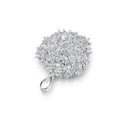 Sterling Silver Semi Mount Pendant Setting Pear PE 7X5mm OV 5X4mm DHJ