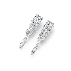 Sterling Silver Semi Mount Earrings Setting Emerald OCT 9X7mm OV 8X6mm DHJ