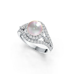 Sterling Silver Semi Mount Ring Setting Round RD 8.5mm DHJ