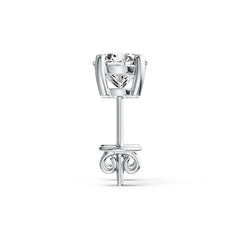 14K Gold Semi Mount Earrings Setting Round RD 6x6mm Stud DHJ