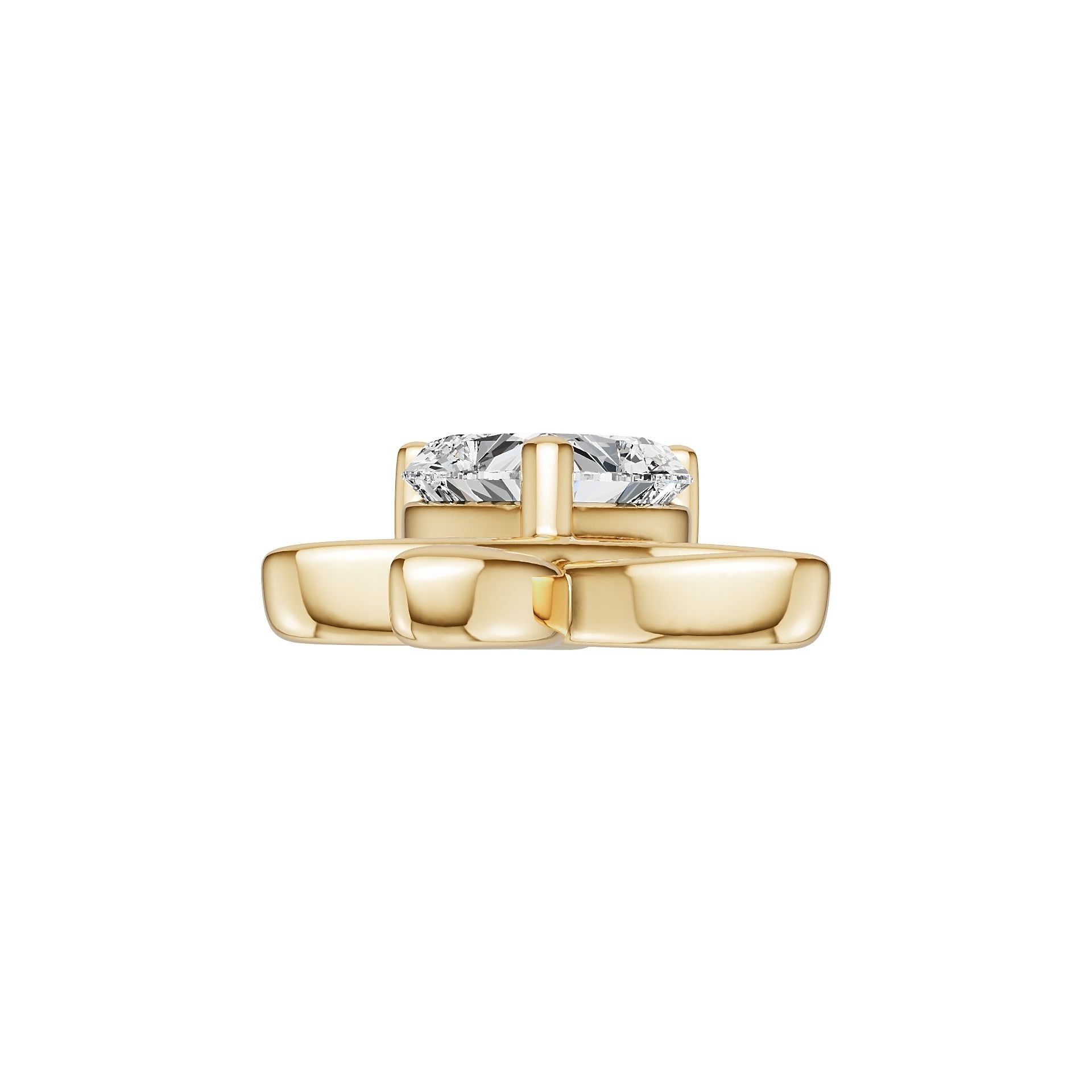 18K Gold Semi Mount Pendant Setting Heart He 75x75mm Diamond Accent Syz Jewelry